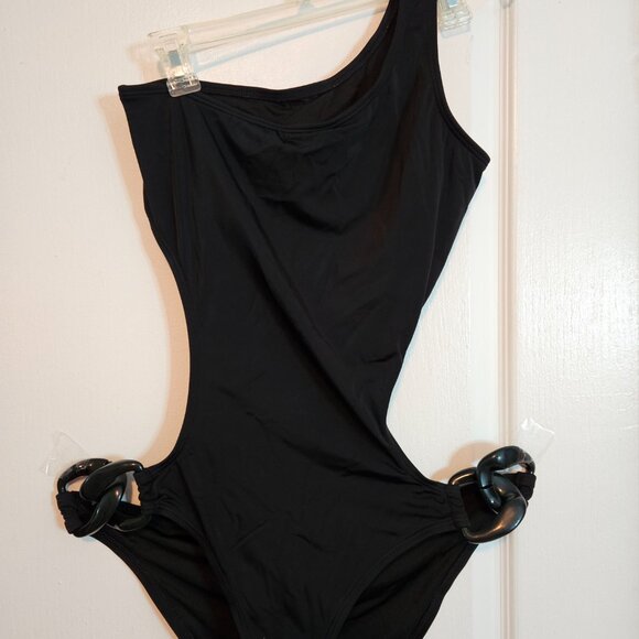 Victoria's Secret Black One-Shoulder Swimsuit - Picture 5 of 7